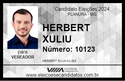 Candidato HERBERT XULIU 2024 - PLANURA - Eleições