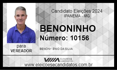 Candidato BENONINHO 2024 - IPANEMA - Eleições