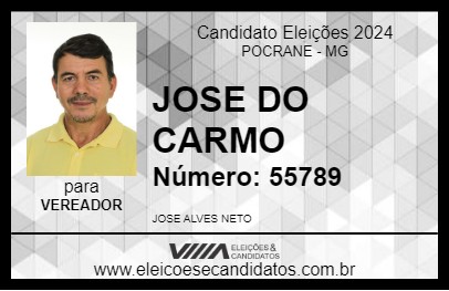 Candidato JOSE DO CARMO 2024 - POCRANE - Eleições