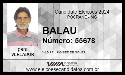 Candidato BALAU 2024 - POCRANE - Eleições