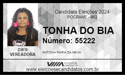 Candidato TONHA DO BIA 2024 - POCRANE - Eleições