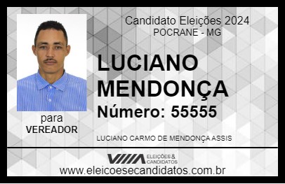 Candidato LUCIANO MENDONÇA 2024 - POCRANE - Eleições