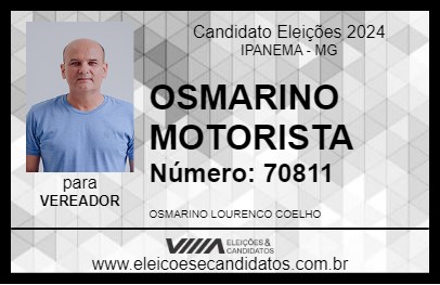 Candidato OSMARINO MOTORISTA 2024 - IPANEMA - Eleições