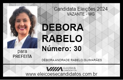 Candidato DEBORA RABELO 2024 - VAZANTE - Eleições