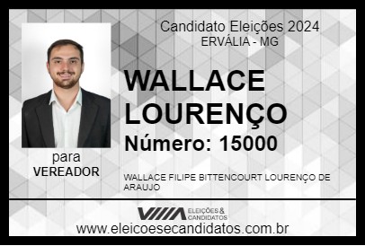 Candidato WALLACE LOURENÇO 2024 - ERVÁLIA - Eleições