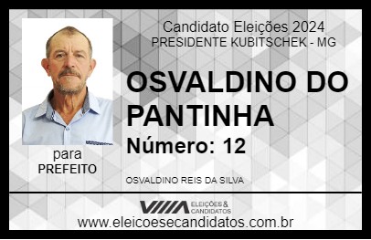 Candidato OSVALDINO DO PANTINHA 2024 - PRESIDENTE KUBITSCHEK - Eleições