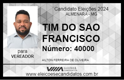 Candidato TIM DO SAO FRANCISCO 2024 - ALMENARA - Eleições