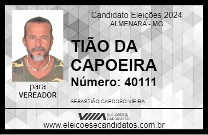 Candidato TIÃO DA CAPOEIRA 2024 - ALMENARA - Eleições