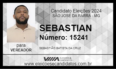 Candidato SEBASTIAN 2024 - SÃO JOSÉ DA BARRA - Eleições