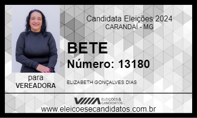 Candidato BETE 2024 - CARANDAÍ - Eleições