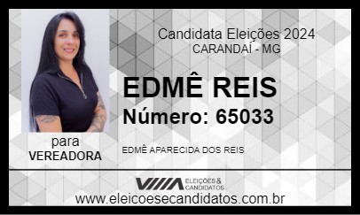 Candidato EDMÊ REIS 2024 - CARANDAÍ - Eleições