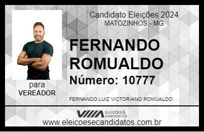 Candidato FERNANDO ROMUALDO 2024 - MATOZINHOS - Eleições