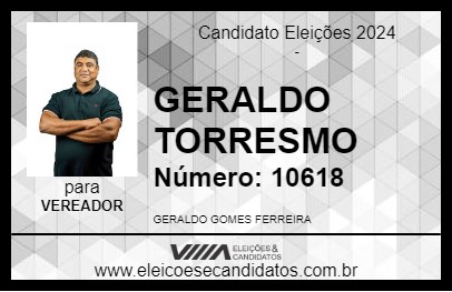 Candidato GERALDO TORRESMO 2024 - MATOZINHOS - Eleições