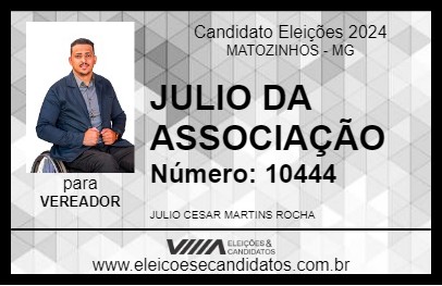 Candidato JULIO DA ASSOCIAÇÃO 2024 - MATOZINHOS - Eleições