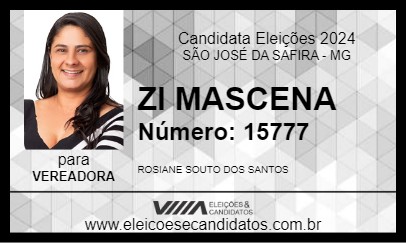 Candidato ZI MASCENA 2024 - SÃO JOSÉ DA SAFIRA - Eleições