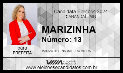 Candidato MARIZINHA 2024 - CARANDAÍ - Eleições