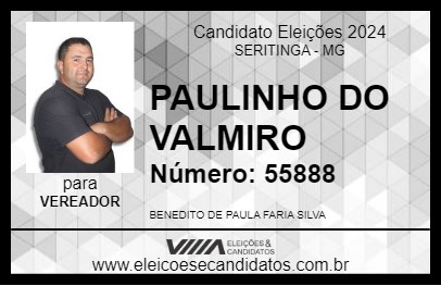 Candidato PAULINHO DO VALMIRO 2024 - SERITINGA - Eleições