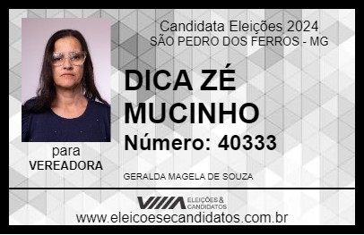 Candidato DICA ZÉ MUCINHO 2024 - SÃO PEDRO DOS FERROS - Eleições