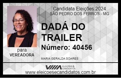 Candidato DADÁ DO TRAILER 2024 - SÃO PEDRO DOS FERROS - Eleições