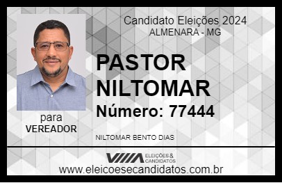 Candidato PASTOR NILTOMAR 2024 - ALMENARA - Eleições