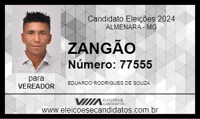 Candidato ZANGÃO 2024 - ALMENARA - Eleições