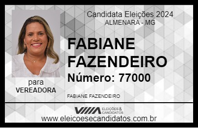 Candidato FABIANE FAZENDEIRO 2024 - ALMENARA - Eleições