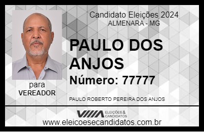 Candidato PAULO DOS ANJOS 2024 - ALMENARA - Eleições