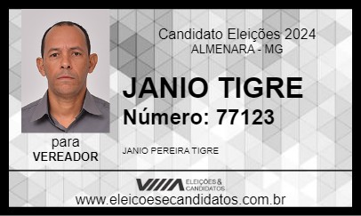 Candidato JANIO TIGRE 2024 - ALMENARA - Eleições