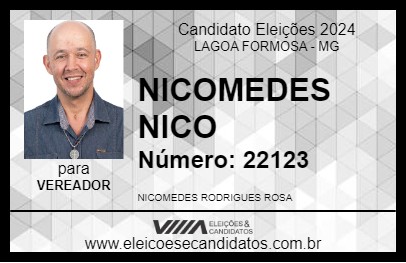 Candidato NICOMEDES NICO 2024 - LAGOA FORMOSA - Eleições