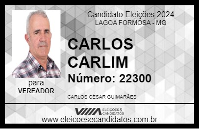 Candidato CARLOS  CARLIM 2024 - LAGOA FORMOSA - Eleições