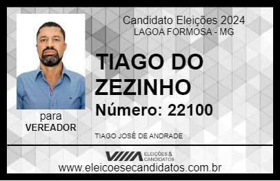 Candidato TIAGO DO ZEZINHO 2024 - LAGOA FORMOSA - Eleições