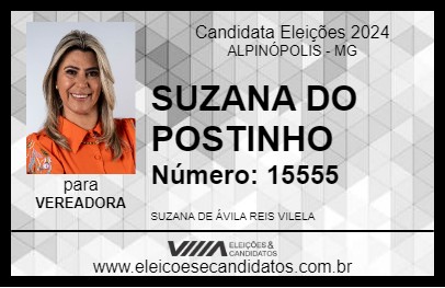 Candidato SUZANA 2024 - ALPINÓPOLIS - Eleições