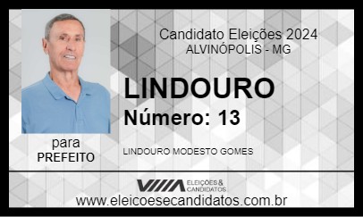 Candidato LINDOURO 2024 - ALVINÓPOLIS - Eleições