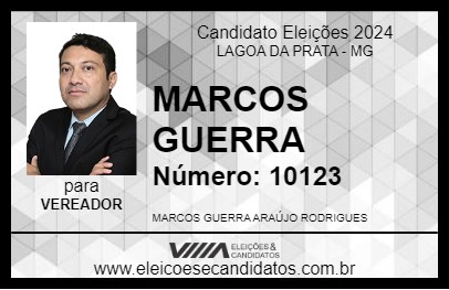 Candidato MARCOS GUERRA 2024 - LAGOA DA PRATA - Eleições