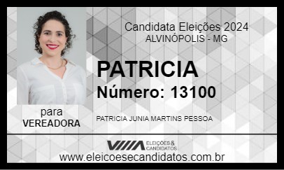 Candidato PATRICIA 2024 - ALVINÓPOLIS - Eleições