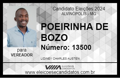 Candidato POEIRINHA DE BOZO 2024 - ALVINÓPOLIS - Eleições