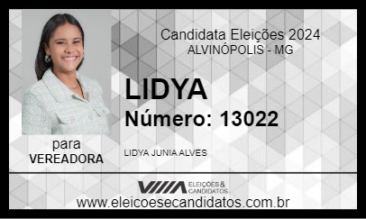 Candidato LIDYA 2024 - ALVINÓPOLIS - Eleições