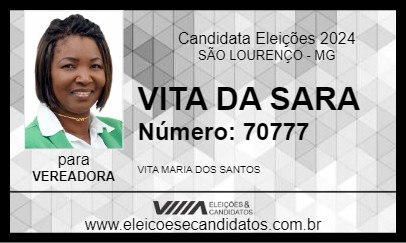 Candidato VITA DA SARA 2024 - SÃO LOURENÇO - Eleições