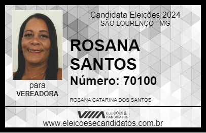 Candidato ROSANA SANTOS 2024 - SÃO LOURENÇO - Eleições