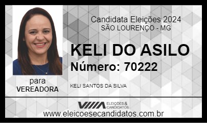 Candidato KELI DO ASILO 2024 - SÃO LOURENÇO - Eleições