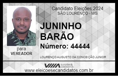 Candidato JUNINHO BARÃO 2024 - SÃO LOURENÇO - Eleições