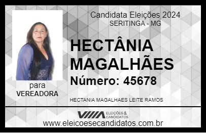 Candidato HECTÂNIA MAGALHÃES 2024 - SERITINGA - Eleições