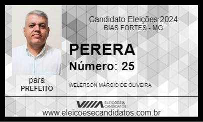 Candidato PERERA 2024 - BIAS FORTES - Eleições