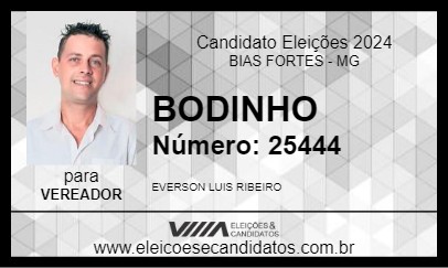 Candidato BODINHO 2024 - BIAS FORTES - Eleições