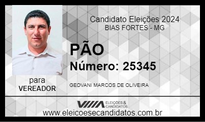 Candidato PÃO 2024 - BIAS FORTES - Eleições