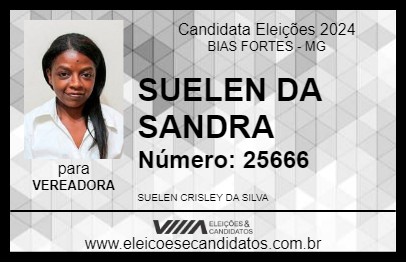 Candidato SUELEN DA SANDRA 2024 - BIAS FORTES - Eleições