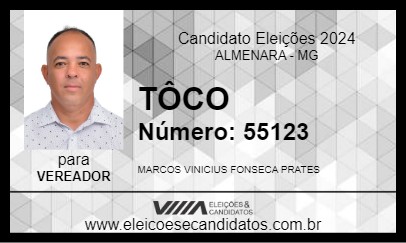 Candidato TÔCO 2024 - ALMENARA - Eleições