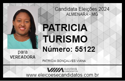 Candidato PATRICIA TURISMO 2024 - ALMENARA - Eleições