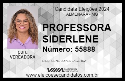 Candidato PROFESSORA SIDERLENE 2024 - ALMENARA - Eleições