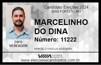 Candidato MARCELINHO DO DINA 2024 - BIAS FORTES - Eleições